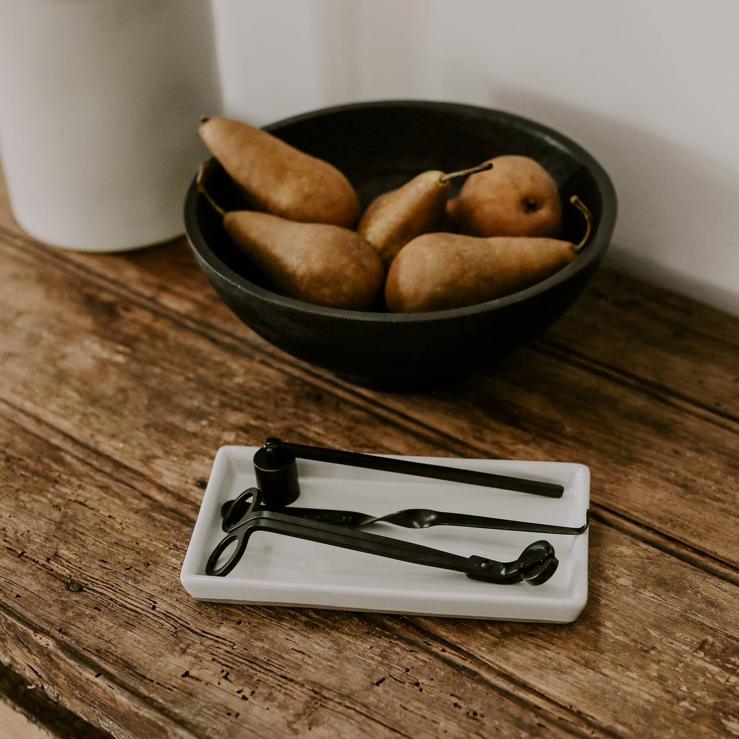 White Stoneware Tray - Home Decor & Gifts