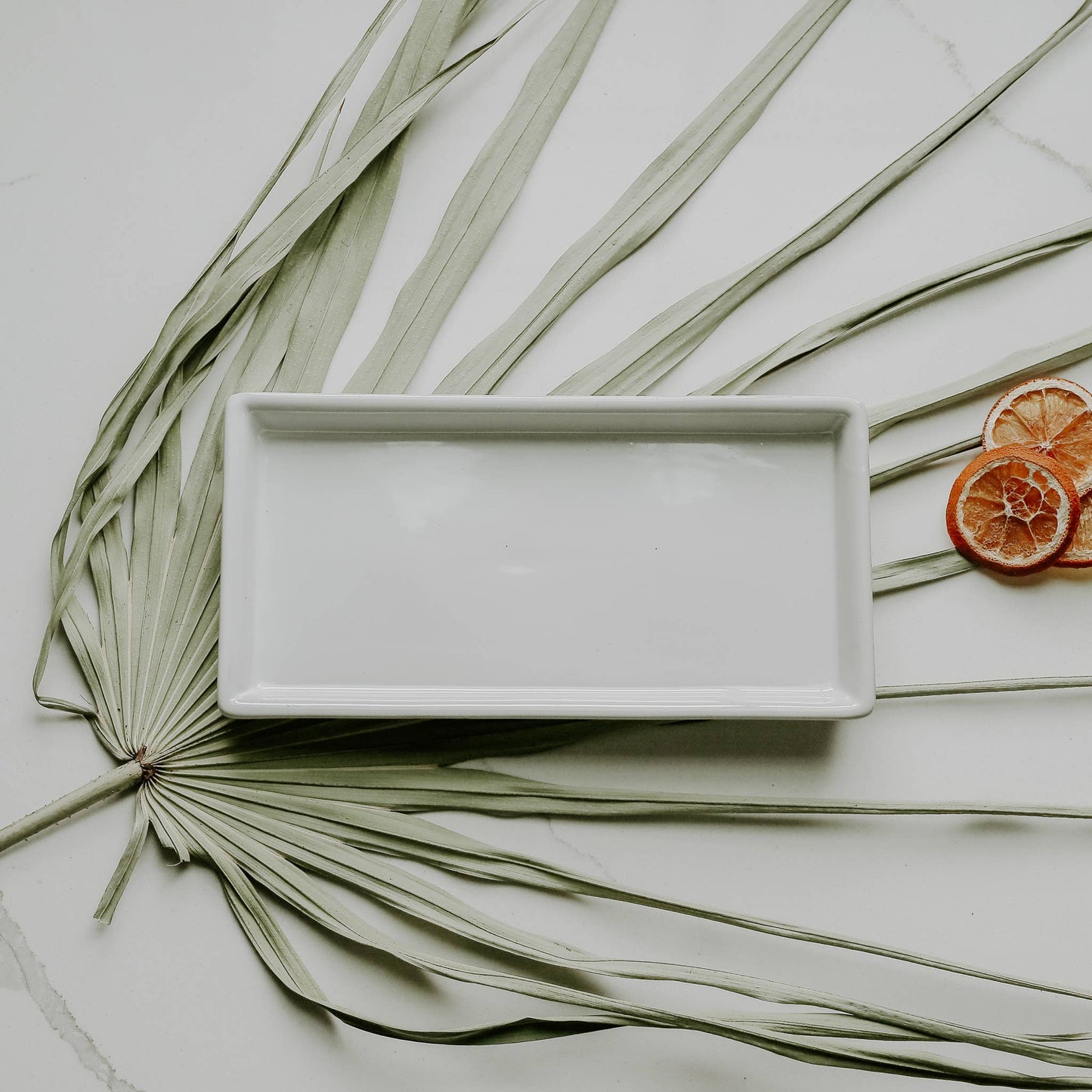 White Stoneware Tray - Home Decor & Gifts