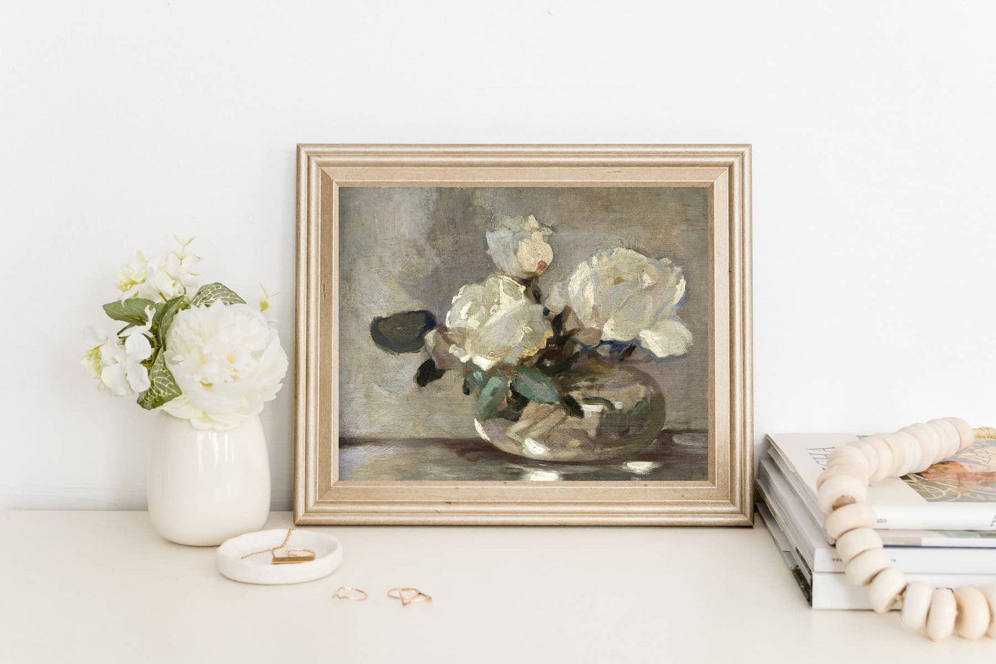 Vintage Bouquet Art Print: 8x10in