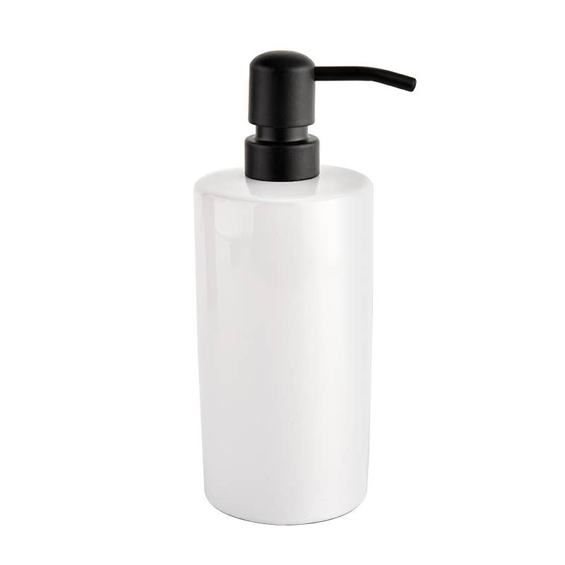 15oz White Stoneware Dish Soap Dispenser- Home Decor & Gifts
