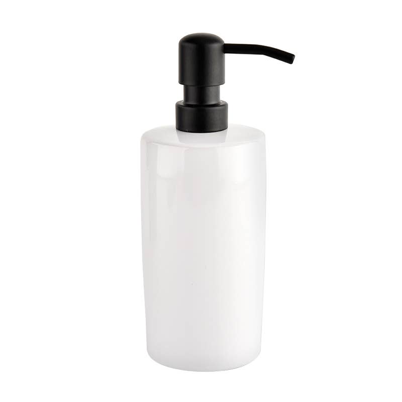 15oz White Stoneware Hand Soap Dispenser- Home Decor & Gifts