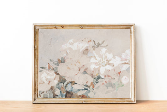 Neutral Florals Art Print: 8x10in